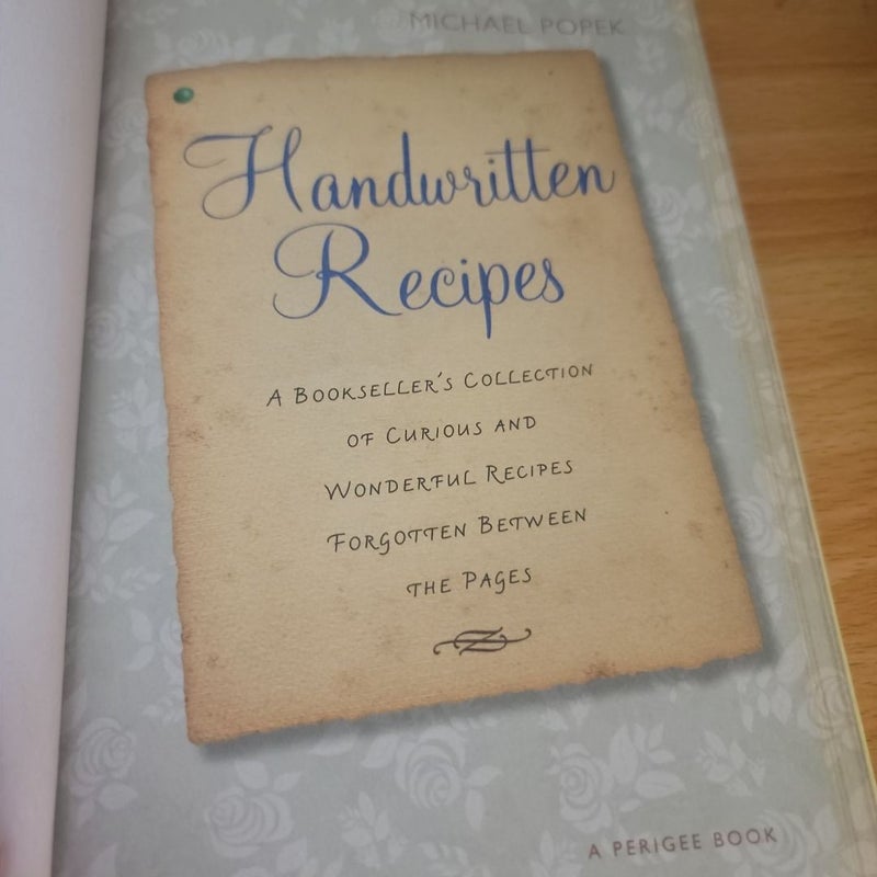 Handwritten Recipes