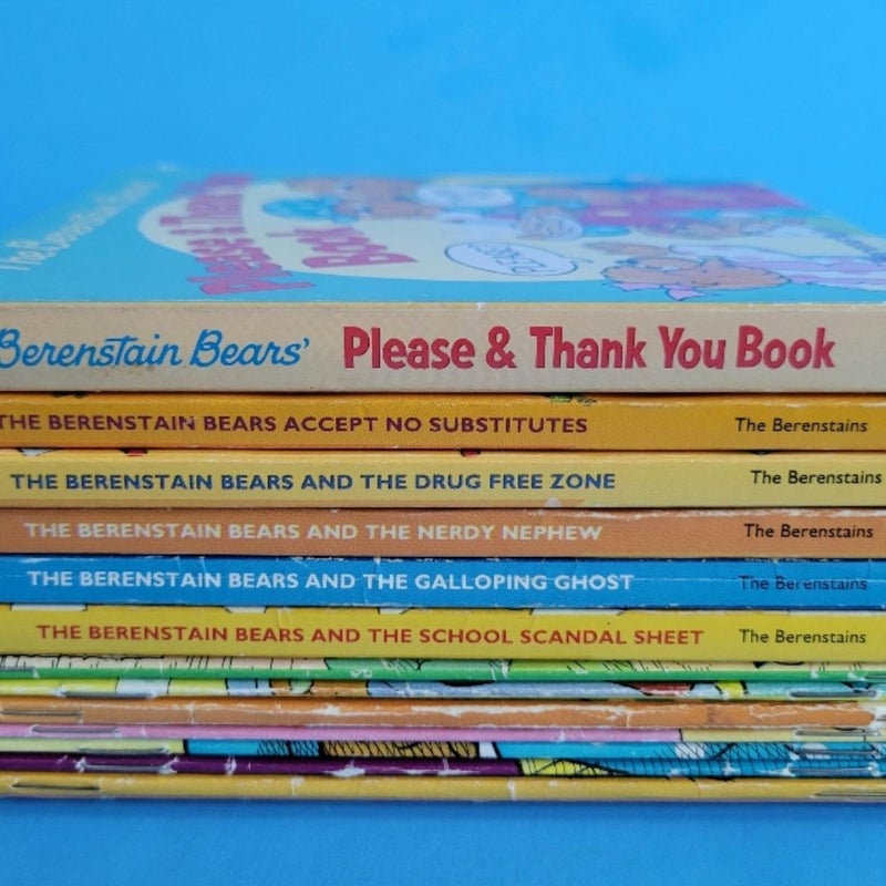 VINTAGE BERENSTAIN BEARS LOT OF FIRST TIME BOOKS 1980s - 1990s STAN & JAN HC/PB