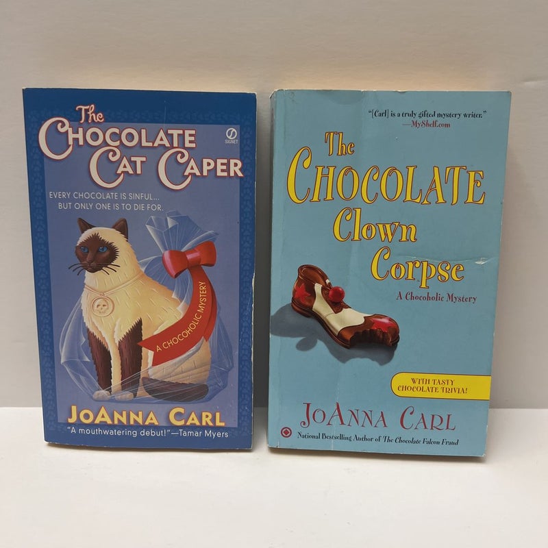 A Chocoholic Mystery (2 Book) Bundle Series: The Chocolate Cat Caper & The Chocolate Clown Corpse 