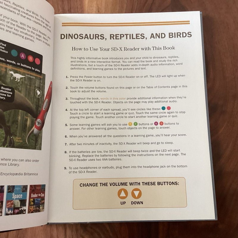 Encyclopaedia Britannica Interactive Science Book: Dinosaurs, Reptiles, and Birds