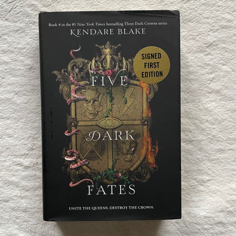 * SIGNED Hardcover Three Dark Crowns Bundle: Three Dark Crowns, One Dark Throne, Two Dark Reigns, Five Dark Fates