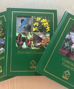 One set of 3 Gardening books by the National Home Gardening Club- like new!