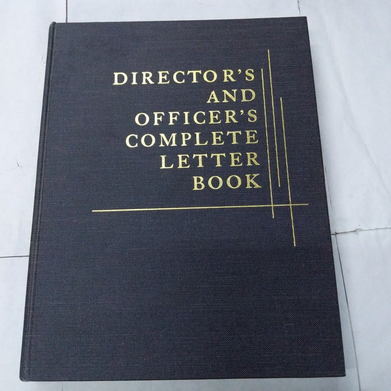 Director's And Officer's Complete Letter Book 
