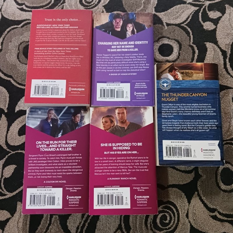 5 Harlequin Books