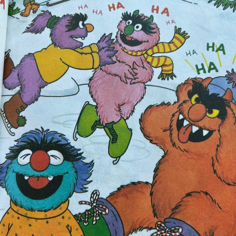 Little Golden Book- Big Bird’s Ticklish Christmas. Vintage Book 1997