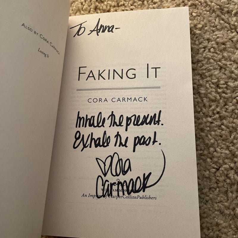 Faking It (signed by the author)