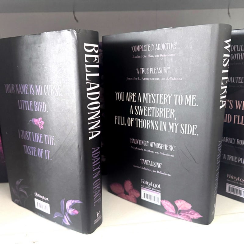 Fairyloot Ltd Ed Belladonna trilogy