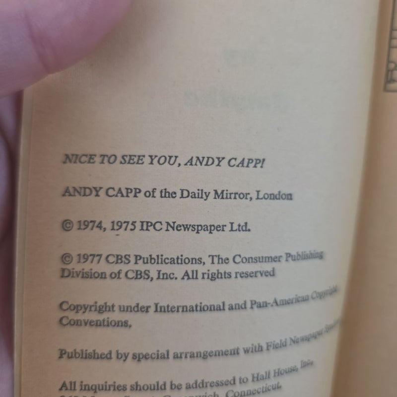 VINTAGE 1977 Nice To See You, Andy Capp (by Reg Smythe)
