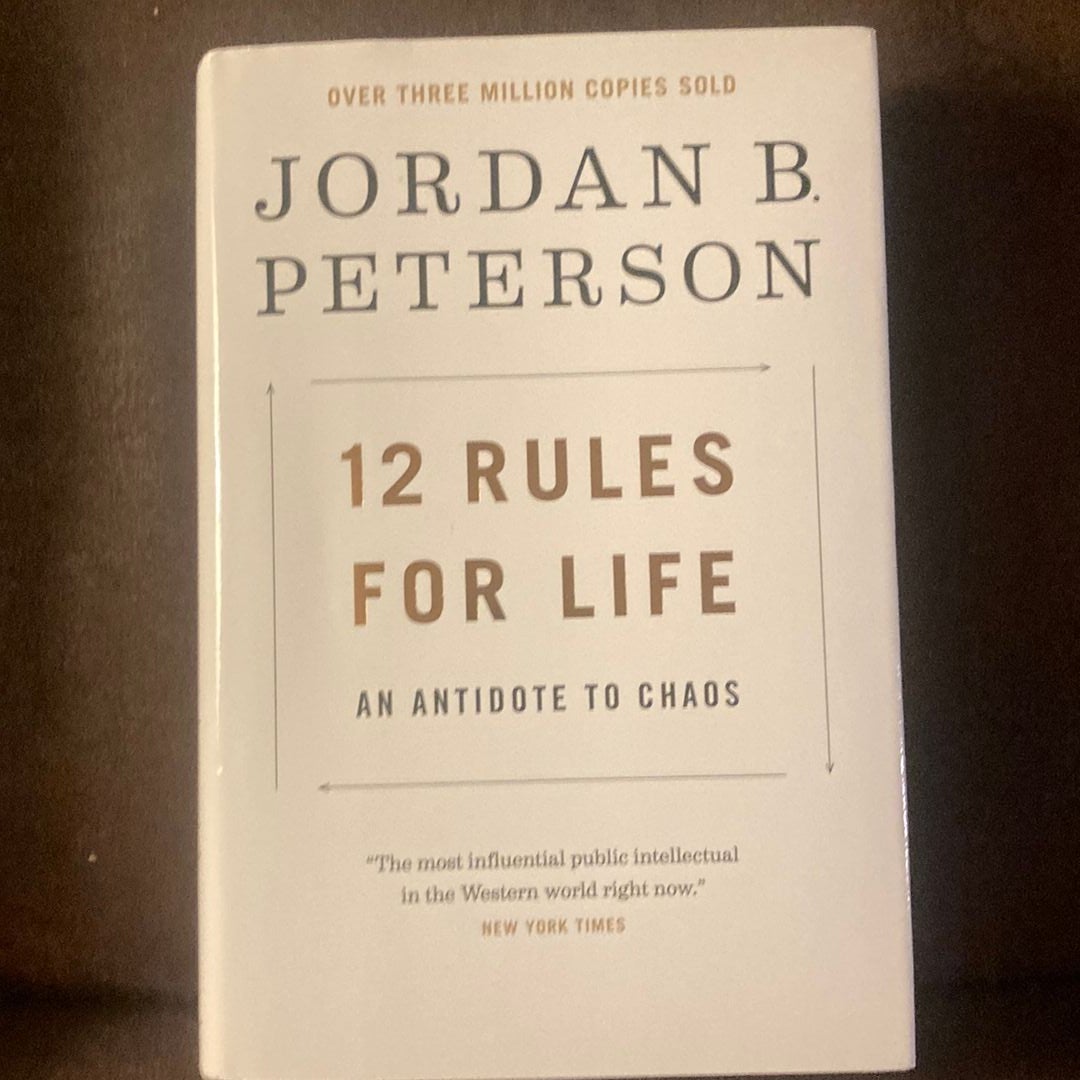12 Rules for Life : An Antidote to Chaos By Jordan B. Peterson NEW  Paperback 9780345816023