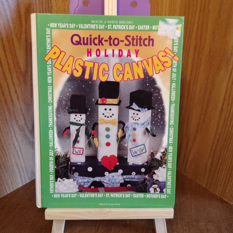 Quick to stitch holiday plastic canvas