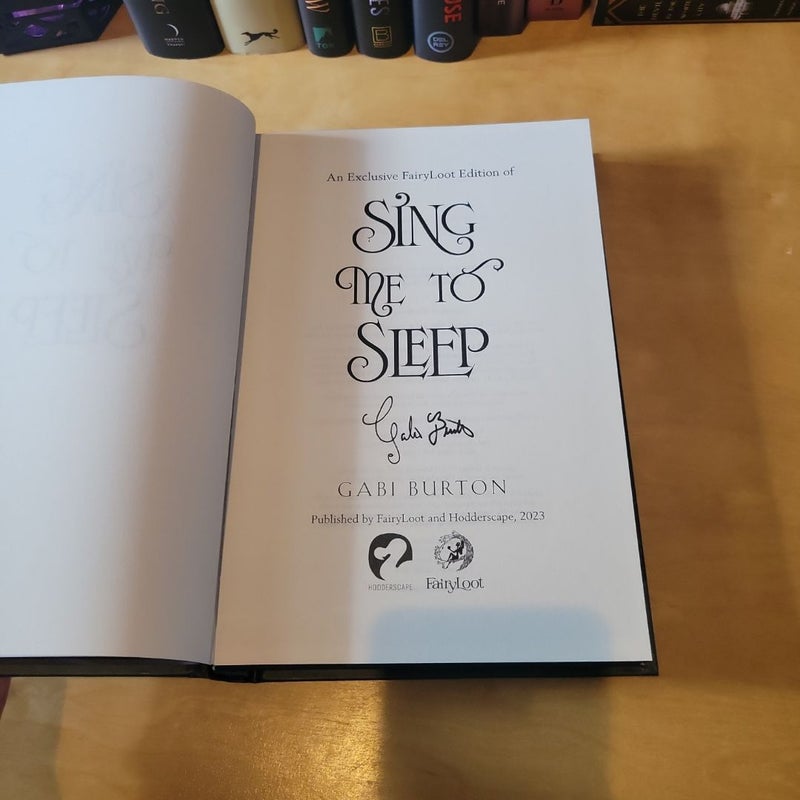 Sing Me To Sleep (Fairyloot) Signed!