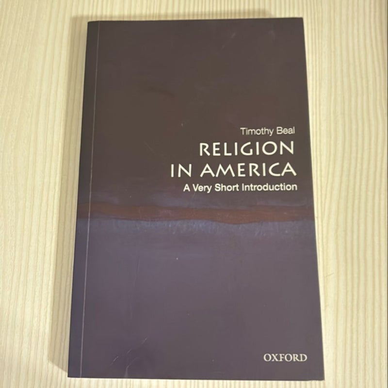 Religion in America: a Very Short Introduction