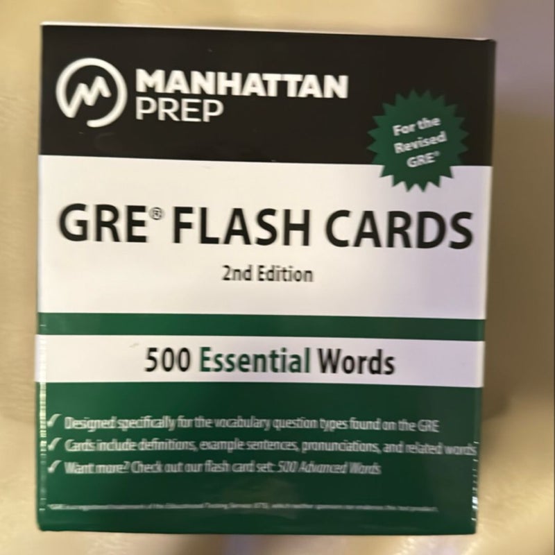 500 Essential Words: GRE Vocabulary Flash Cards