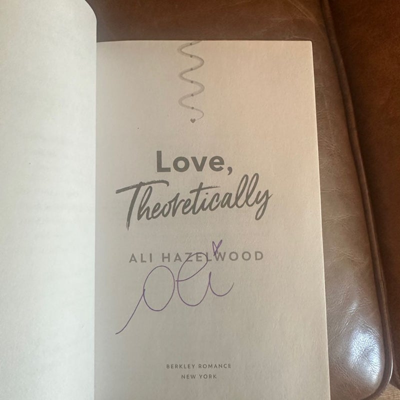 Signed Ali hazelwood set love on the brain love theoretically love hypothesis