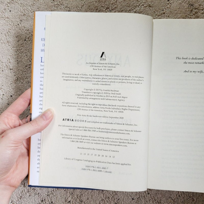 Anxious People (1st Atria Books Edition, 2020)