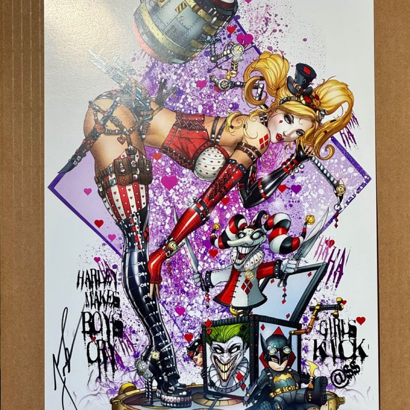 Harley Quinn Art Print DC Comics Signed