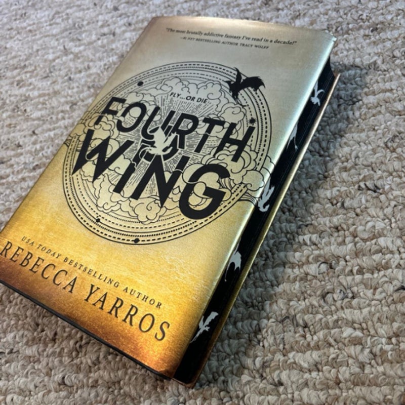 English first edition fourth wing with special cover by