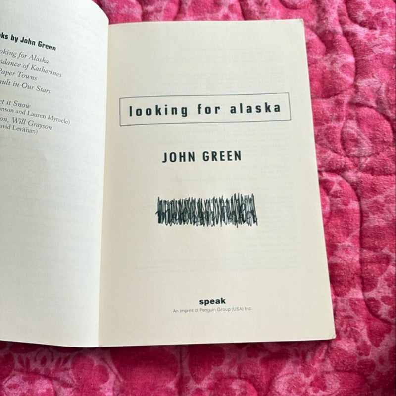 Looking for Alaska 