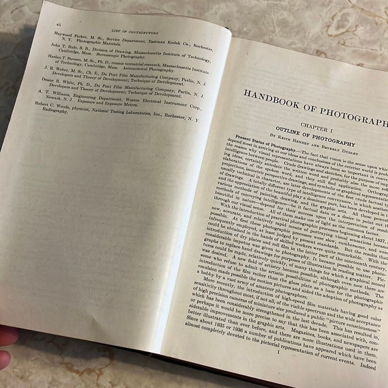Handbook of Photography 