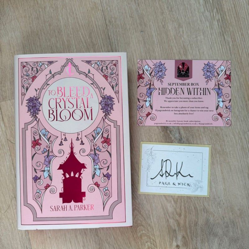 Page and Wick To Bleed a Crystal Bloom