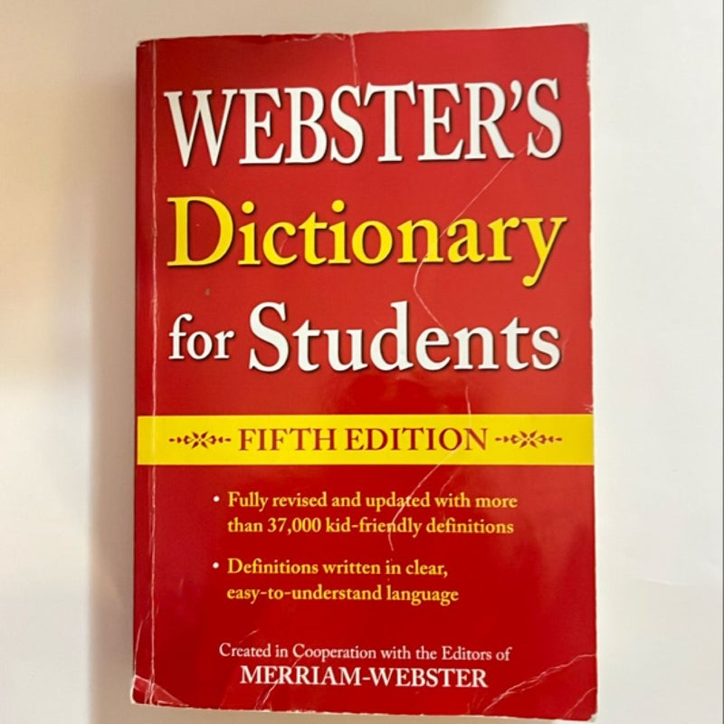 Webster's Dictionary for Students, Fifth Edition