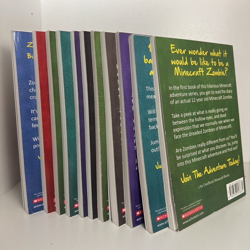 Diary of a Minecraft Zombie Series *11 Book Set*