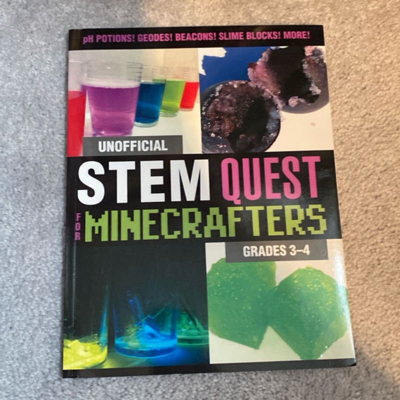 Unofficial STEM Quest for Minecrafters: Grades 3-4