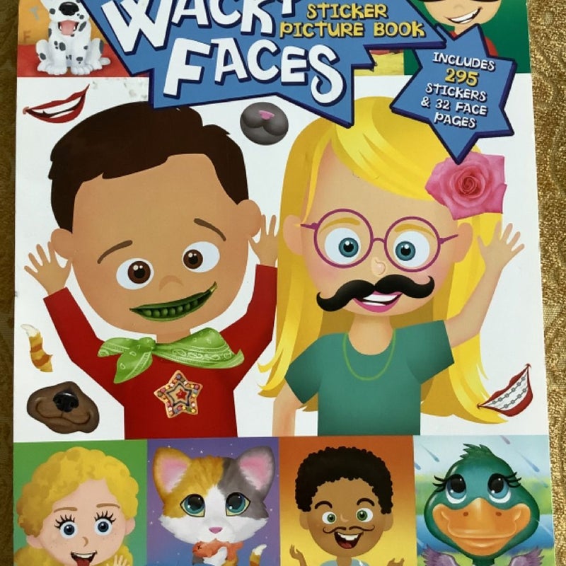 Wacky Faces Sticker Picture Book