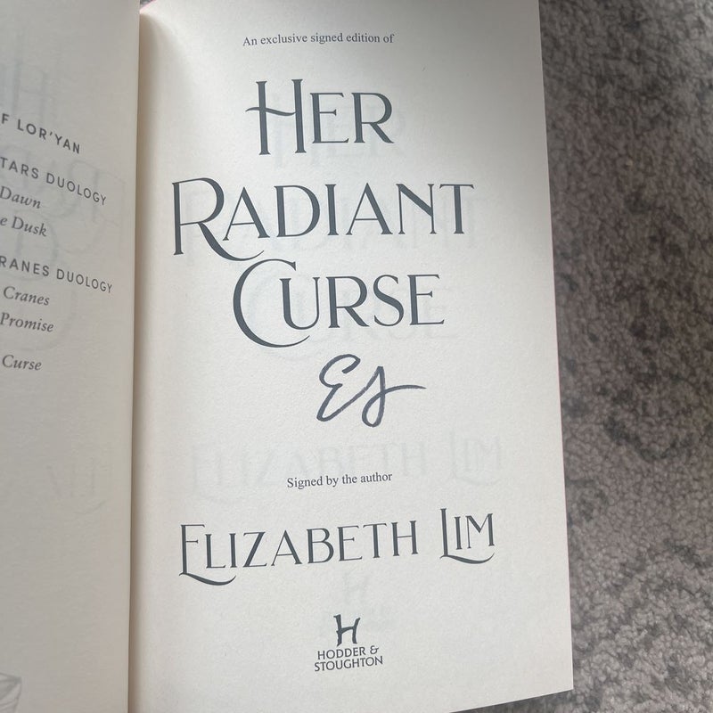 Her Radiant Curse (hand signed)
