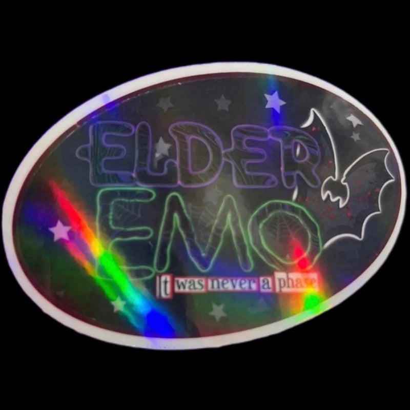 Elder Emo It was Never A Phase Sticker