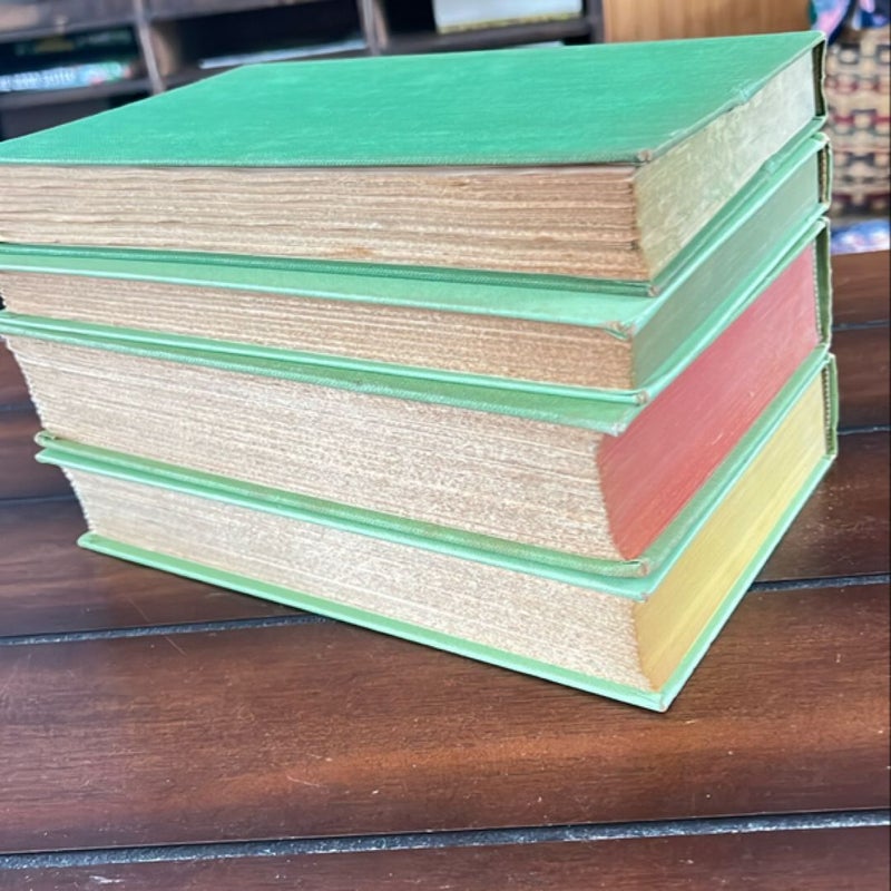 Vintage Bundle of 4 Books - Light Green