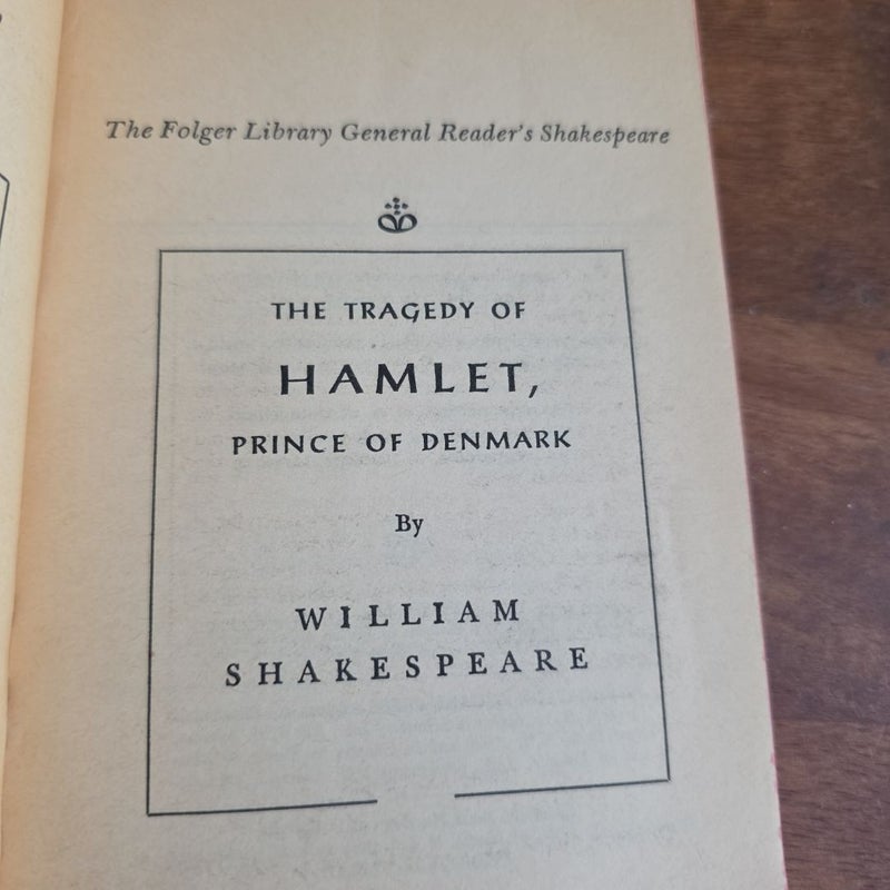 VINTAGE 1972 Hamlet, The Folger Library (Written by William Shakespeare, Edited by Louis B. Wright & Virginia A. LaMar)