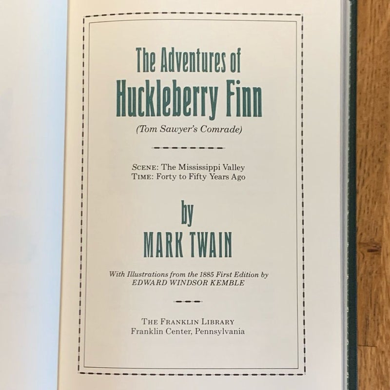 The Adventures of Huckleberry Finn (Franklin Library)
