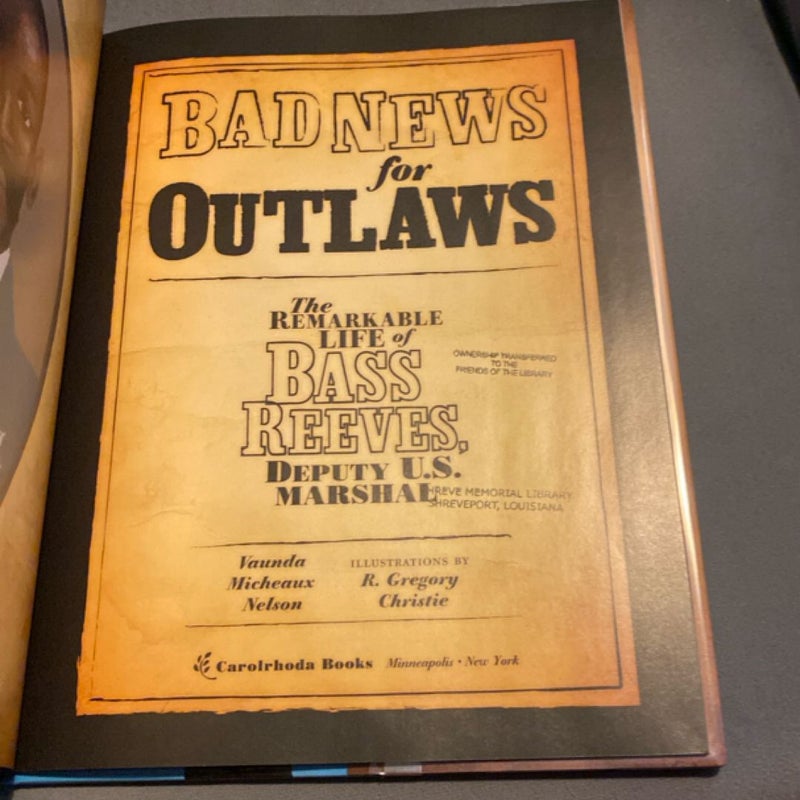 Bad News for Outlaws