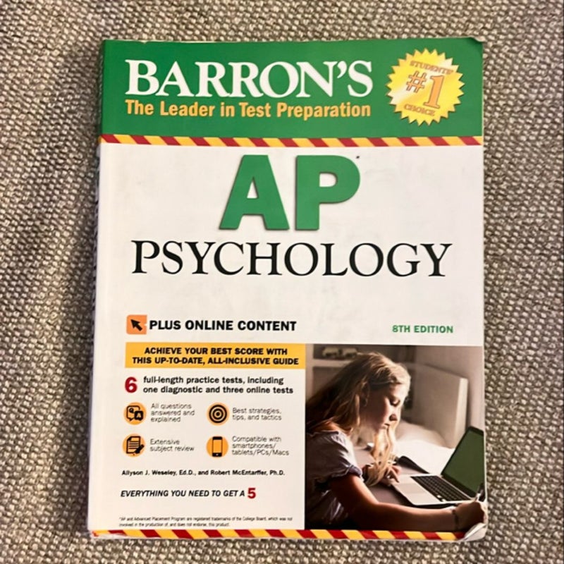 Barron's AP Psychology with Online Tests