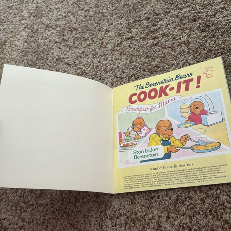 The Berenstain Bears Cook-It! Book