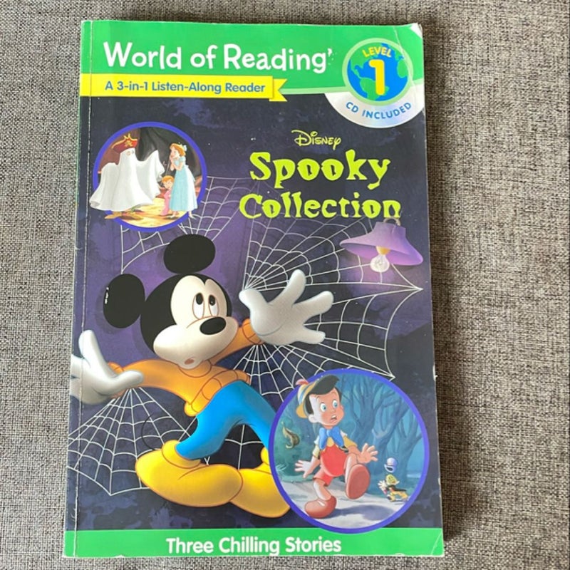 World of Reading Disney's Spooky Collection 3-In-1 Listen-along Reader (Level 1 Reader)