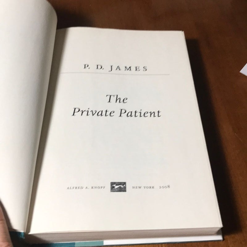 The Private Patient *1st US ed.