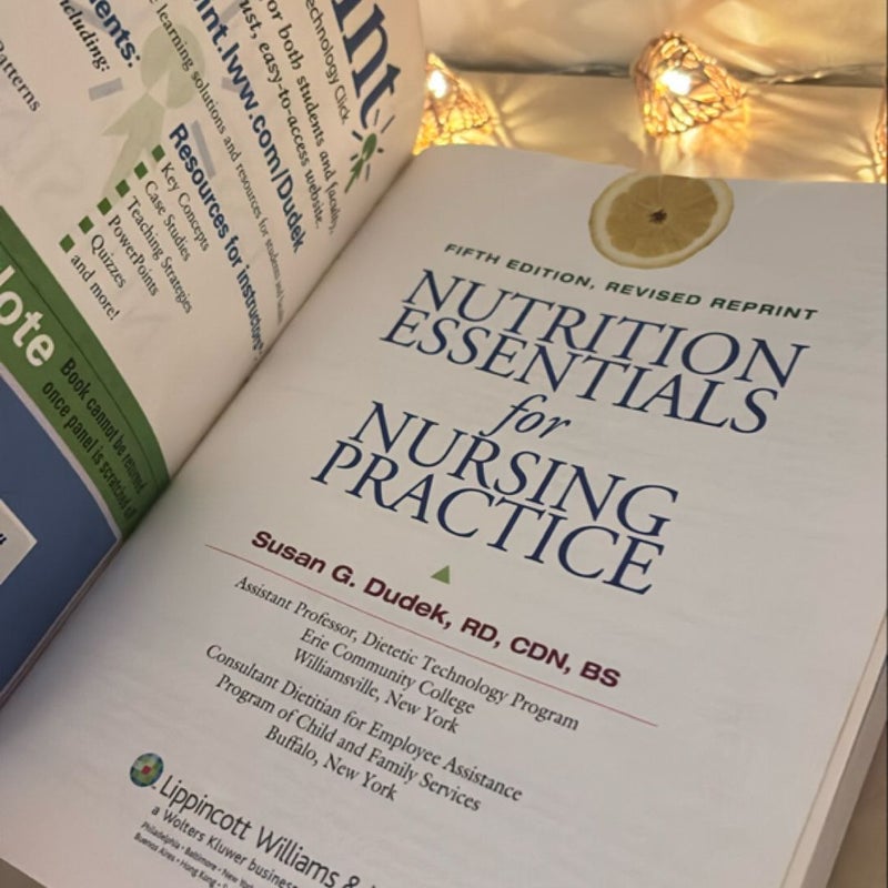 Nutrition Essentials for Nursing Practice