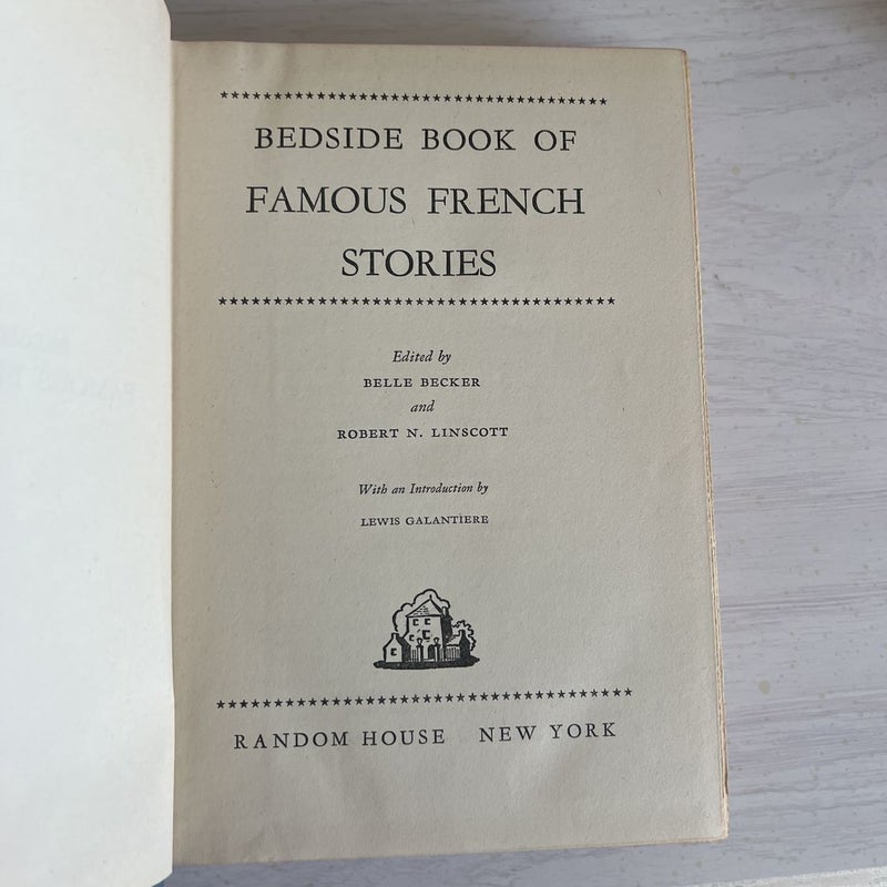 Bedside Book of Famous French Stories