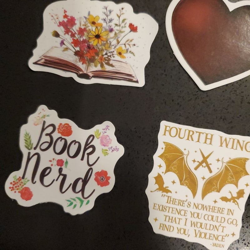 Fourth Wing Book Stickers 