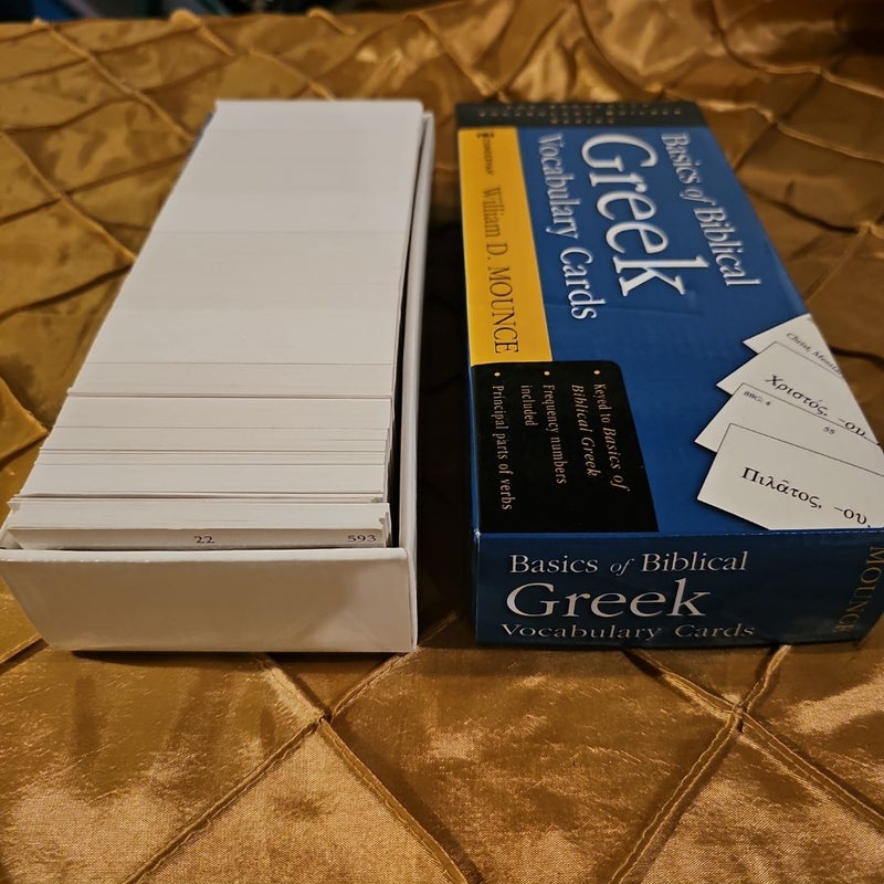 Basics of biblical greek vocabulary cards second edition by william d