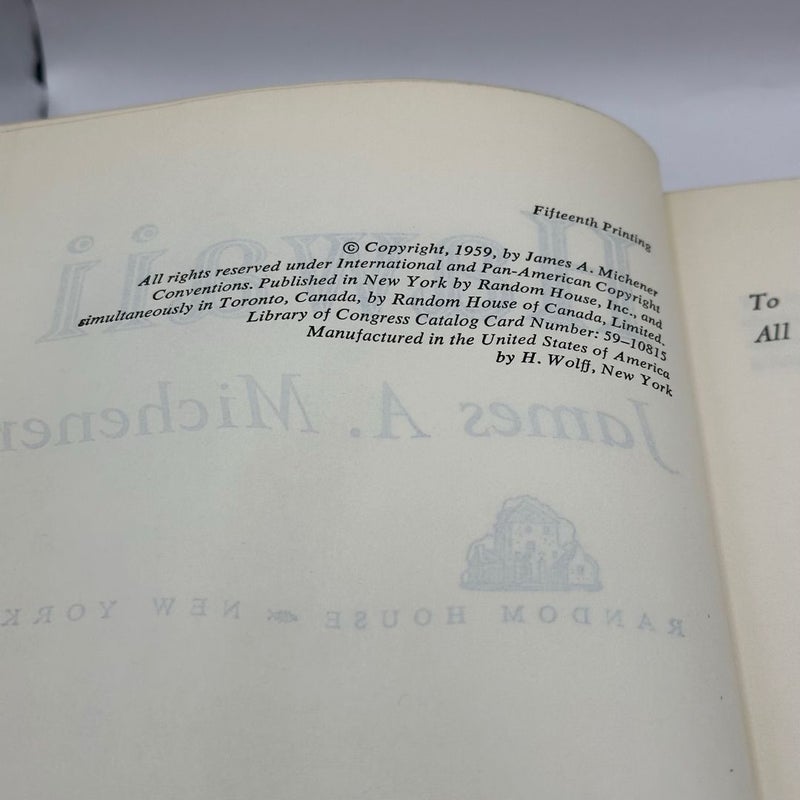 Hawaii (1959 1st edition)