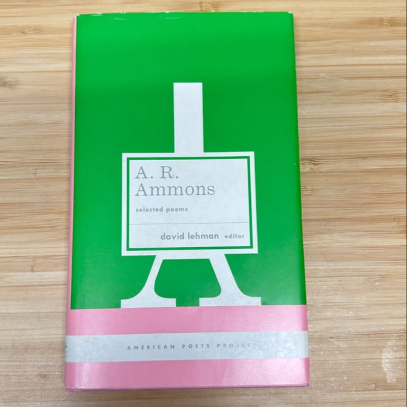 A. R. Ammons: Selected Poems