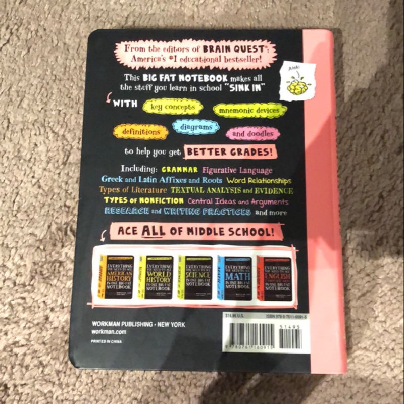 Everything You Need to Ace English Language Arts in One Big Fat Notebook