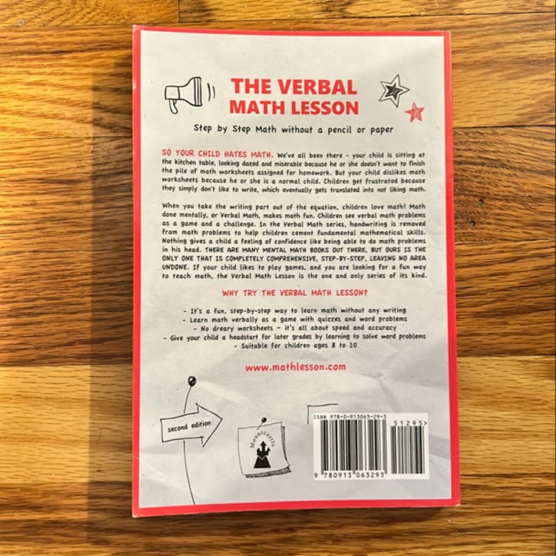 The Verbal Math Lesson Book 3