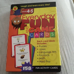 Everyday Fun and Game Cards, Grades 4 - 5
