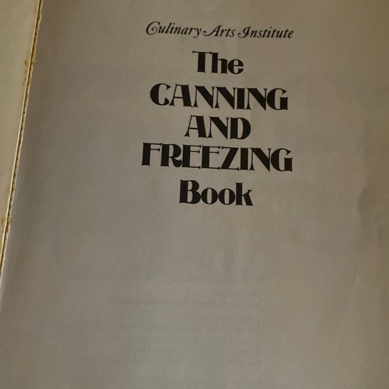 The Canning and Freezing Book