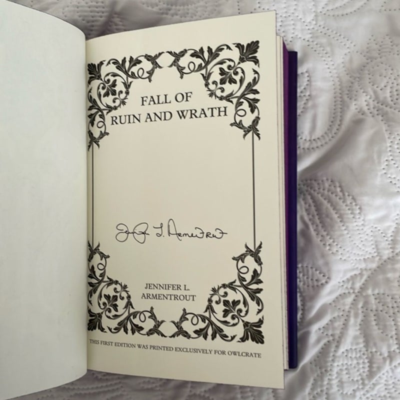 Fall of Ruin and Wrath *signed*