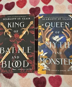 King of Battle and Blood & Queen of Myth and Monsters set